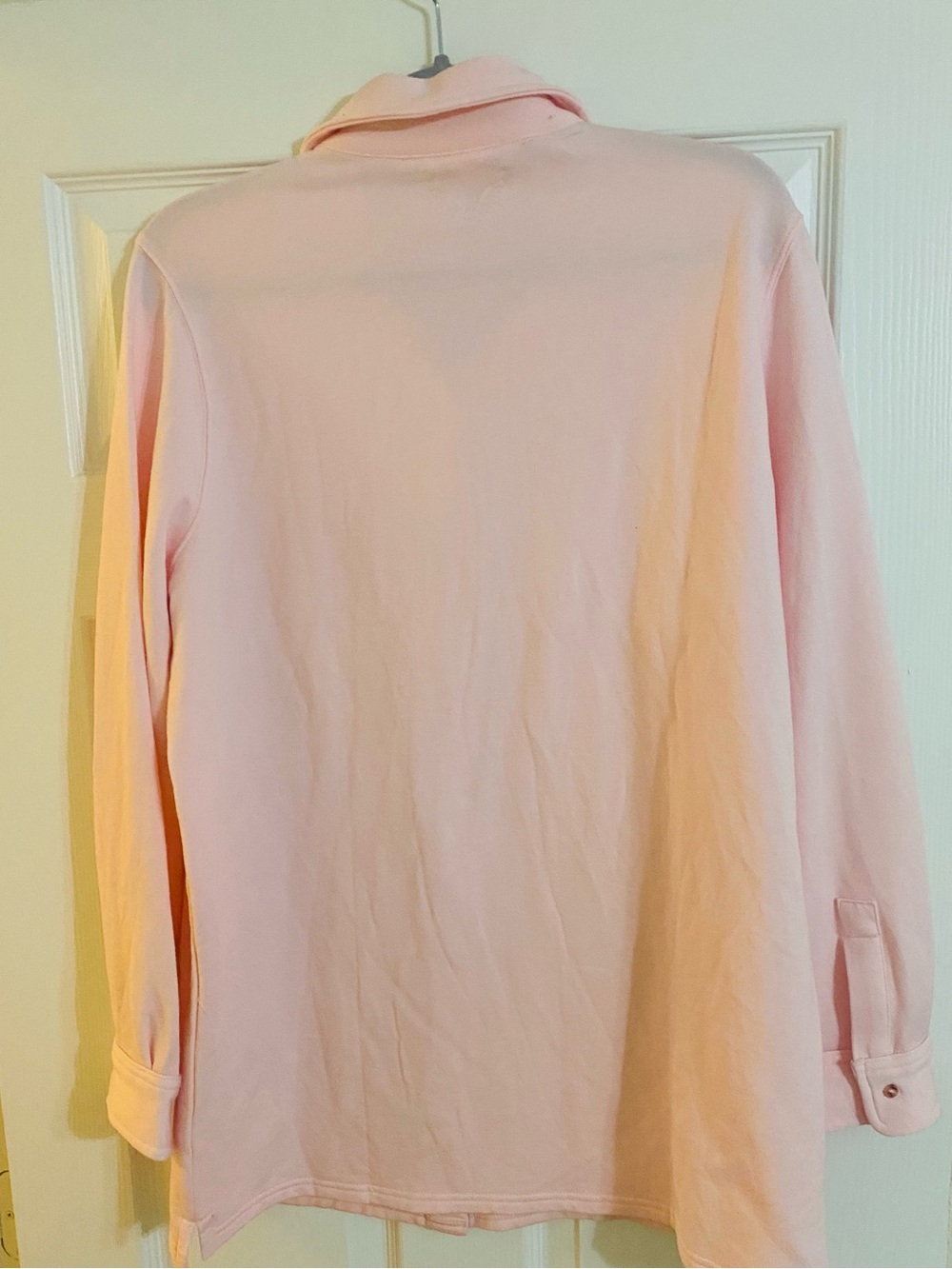 Victoria Secret Angel 💕Pink Modal Fleece Button Down Oversized Top Large NWT - Picture 12 of 12